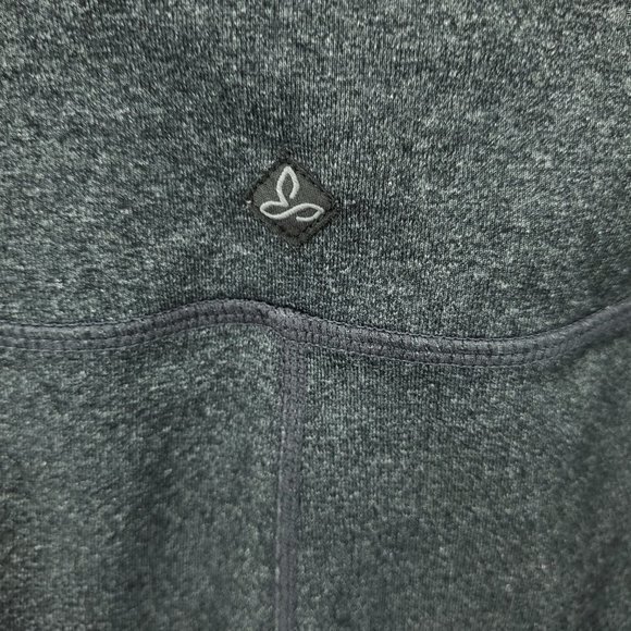 Prana Contour Chakras Flare Leggings/Yoga Pants L Charcoal Heather Gray - Picture 11 of 16